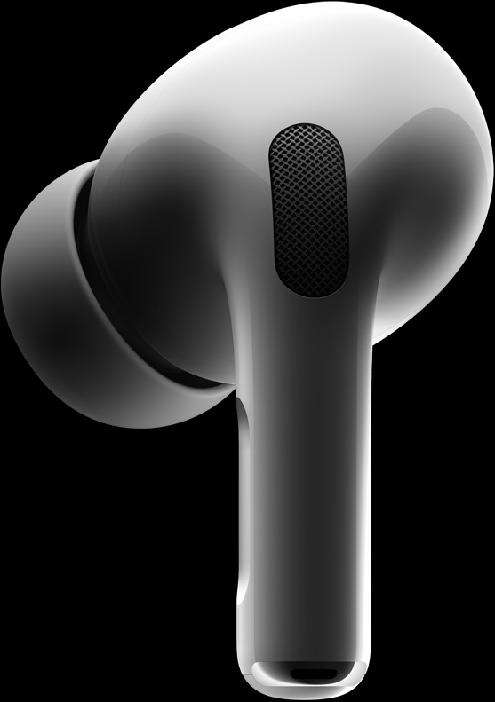 Ventilação traseira virada para o exterior e microfone centrados na parte de trás do auricular.