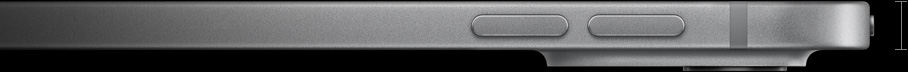 13 吋 iPad Pro 的機身側面圖，展示 5.1 公釐纖薄的機身、音量調高按鈕、音量調低按鈕、圓角與直邊設計，以及凸起的 Pro 相機系統。